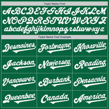 Load image into Gallery viewer, Custom Kelly Green White Authentic Baseball Jersey