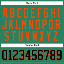 Load image into Gallery viewer, Custom Kelly Green Black-Orange Hockey Jersey