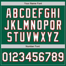 Load image into Gallery viewer, Custom Kelly Green White-Red Authentic Baseball Jersey