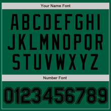 Load image into Gallery viewer, Custom Kelly Green Black Authentic Baseball Jersey