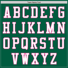 Load image into Gallery viewer, Custom Kelly Green White-Pink Authentic Baseball Jersey