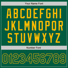 Load image into Gallery viewer, Custom Kelly Green Gold Authentic Baseball Jersey