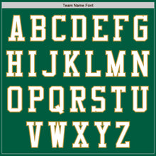 Load image into Gallery viewer, Custom Kelly Green White-Old Gold Authentic Baseball Jersey