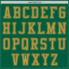 Load image into Gallery viewer, Custom Kelly Green Old Gold Authentic Baseball Jersey