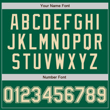 Load image into Gallery viewer, Custom Kelly Green Cream Authentic Baseball Jersey