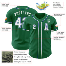 Load image into Gallery viewer, Custom Kelly Green White-Royal Authentic Baseball Jersey