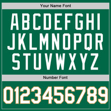 Load image into Gallery viewer, Custom Kelly Green White-Old Gold Authentic Throwback Basketball Jersey