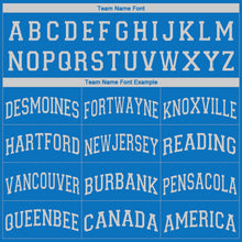 Load image into Gallery viewer, Custom Blue White V-Neck Basketball Jersey