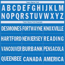 Load image into Gallery viewer, Custom Blue White V-Neck Basketball Jersey