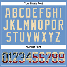 Load image into Gallery viewer, Custom Light Blue Vintage USA Flag-City Cream Performance T-Shirt