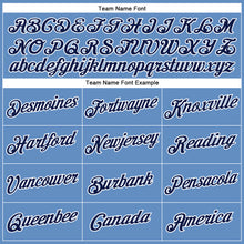 Load image into Gallery viewer, Custom Light Blue Navy-White Performance T-Shirt