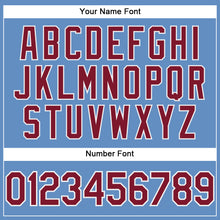 Load image into Gallery viewer, Custom Light Blue Crimson-White Performance T-Shirt