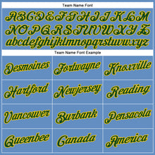 Load image into Gallery viewer, Custom Light Blue Green-Yellow Performance T-Shirt