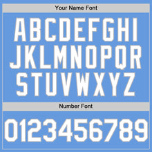 Load image into Gallery viewer, Custom Light Blue White-Gray Mesh Authentic Throwback Baseball Jersey