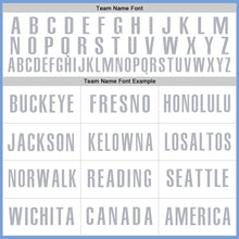 Load image into Gallery viewer, Custom Light Blue White-Gray Authentic Baseball Jersey