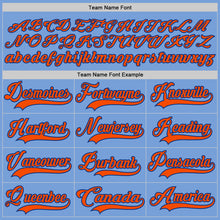 Load image into Gallery viewer, Custom Light Blue Orange-Royal Hockey Lace Neck Jersey