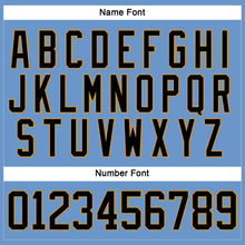 Load image into Gallery viewer, Custom Light Blue Black-Old Gold Hockey Jersey