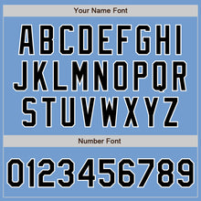 Load image into Gallery viewer, Custom Light Blue Black-White Authentic Baseball Jersey