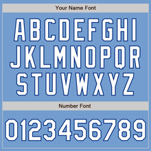 Load image into Gallery viewer, Custom Light Blue White-Royal Authentic Baseball Jersey