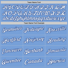 Load image into Gallery viewer, Custom Light Blue White-Royal Authentic Throwback Basketball Jersey