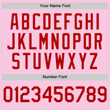 Load image into Gallery viewer, Custom Light Pink Red Mesh Authentic Throwback Baseball Jersey