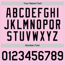 Load image into Gallery viewer, Custom Light Pink Black Mesh Authentic Throwback Baseball Jersey