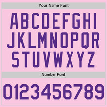 Load image into Gallery viewer, Custom Light Pink Purple Mesh Authentic Throwback Baseball Jersey