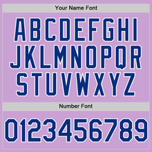 Load image into Gallery viewer, Custom Light Purple Royal-White Authentic Baseball Jersey