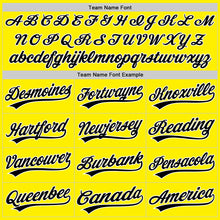 Load image into Gallery viewer, Custom Light Yellow Black-White Authentic Baseball Jersey