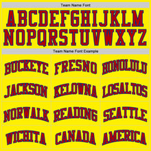 Load image into Gallery viewer, Custom Light Yellow Red-Royal Authentic Basketball Jersey