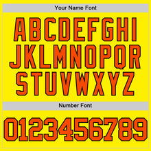 Load image into Gallery viewer, Custom Light Yellow Orange-Black Authentic Basketball Jersey