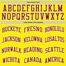 Load image into Gallery viewer, Custom Light Yellow Maroon-White Authentic Basketball Jersey