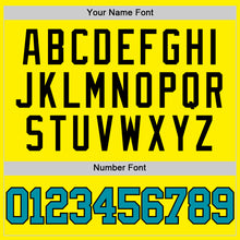 Load image into Gallery viewer, Custom Light Yellow Teal-Black Authentic Basketball Jersey