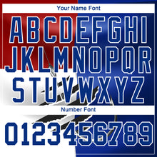 Load image into Gallery viewer, Custom Royal Red-White 3D Texas Flag And Fish Hook Fishing Long Sleeve Performance T-Shirt