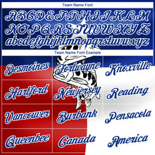 Load image into Gallery viewer, Custom Royal Red-White 3D Texas Flag And Fish Fishing Long Sleeve Performance T-Shirt