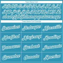 Load image into Gallery viewer, Custom Panther Blue White 3D Tropical Leaves And Bass Fish Fishing Long Sleeve Performance T-Shirt