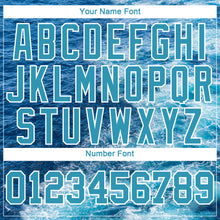 Load image into Gallery viewer, Custom Lakes Blue Royal-White 3D Sea Wave Fishing Long Sleeve Performance T-Shirt