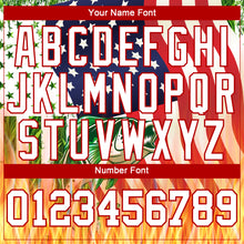 Load image into Gallery viewer, Custom Royal White-Red 3D American Flag And Bass Fish Fishing Long Sleeve Performance T-Shirt