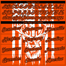 Load image into Gallery viewer, Custom Orange Black-White 3D Animal Deer Hunting American Flag Long Sleeve Performance T-Shirt