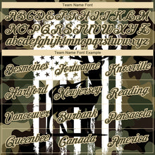 Load image into Gallery viewer, Custom Camo Olive-White 3D Animal Deer Hunting American Flag Long Sleeve Performance T-Shirt