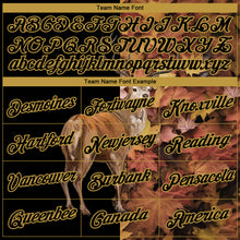 Load image into Gallery viewer, Custom Black Old Gold 3D Animal Deer Hunting Long Sleeve Performance T-Shirt