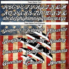 Load image into Gallery viewer, Custom Black White 3D Animal Deer Hunting American Flag Long Sleeve Performance T-Shirt