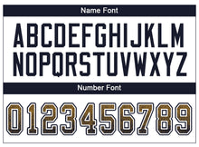 Load image into Gallery viewer, Custom Old Gold Navy-White Drift Fashion Football Jersey