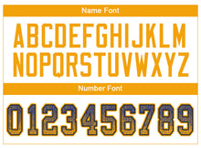 Load image into Gallery viewer, Custom Royal Gold-Navy Drift Fashion Football Jersey