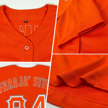 Load image into Gallery viewer, Custom Orange Orange-Gray Authentic Baseball Jersey