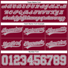 Load image into Gallery viewer, Custom Maroon Gray-White Authentic Throwback Basketball Shorts