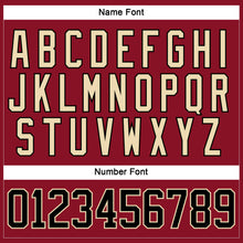 Load image into Gallery viewer, Custom Maroon Black-City Cream Hockey Lace Neck Jersey