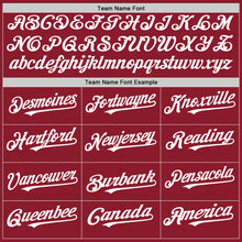 Load image into Gallery viewer, Custom Maroon White Mesh Authentic Throwback Baseball Jersey