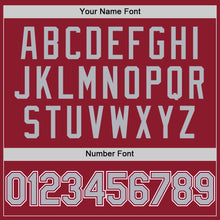 Load image into Gallery viewer, Custom Maroon Gray-White Mesh Authentic Throwback Baseball Jersey