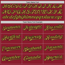 Load image into Gallery viewer, Custom Maroon Black-Old Gold Mesh Authentic Throwback Baseball Jersey